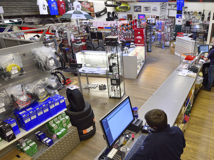 mini-sport-showroom-and-sales-team The Mini Sport fully stocked showroom, and sales team.