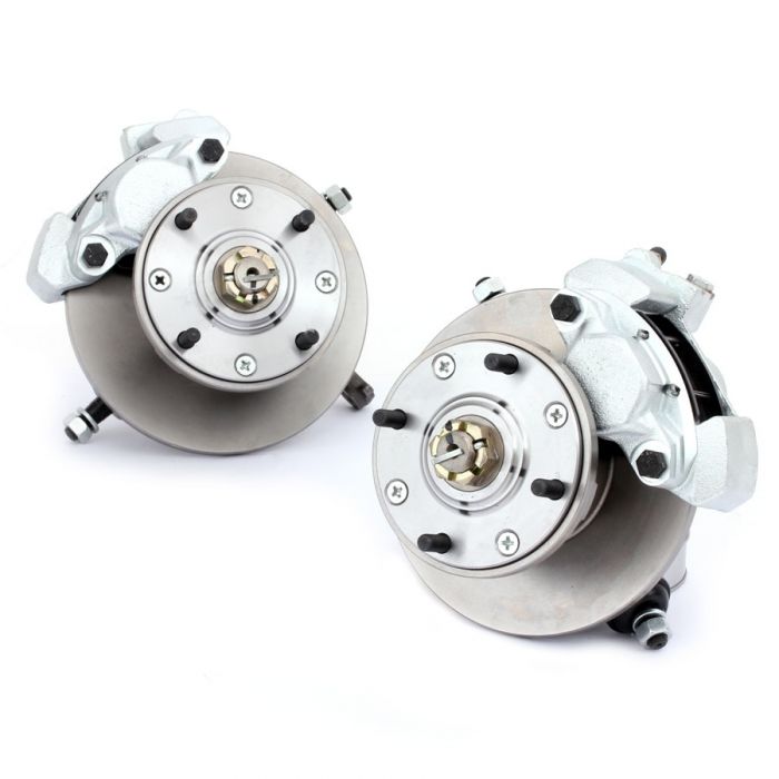 A complete, ready to fit Mini Cooper S 7.5" disc brake assembly.