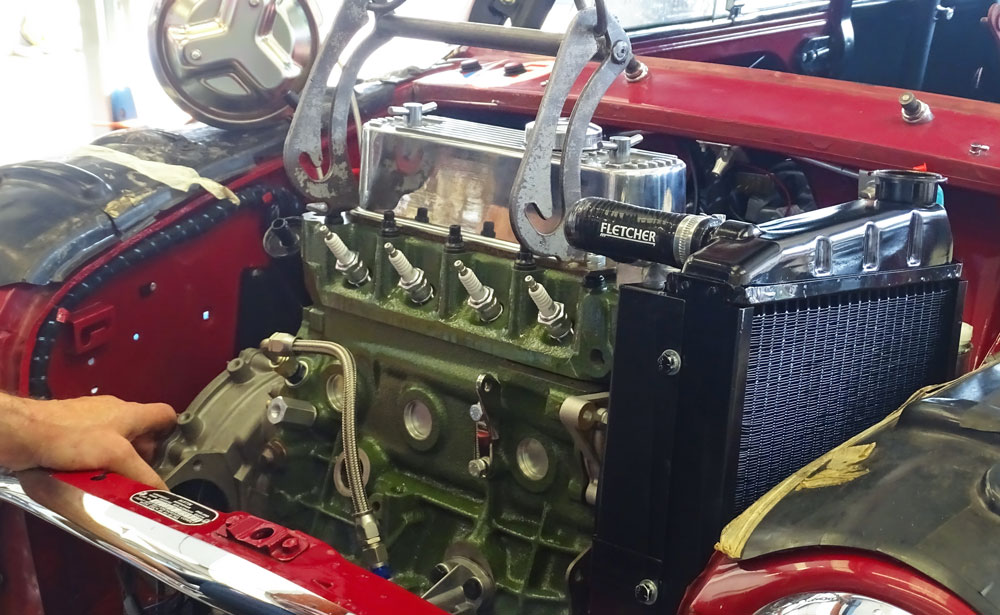 Engine install on a mk1 Mini Rally Build