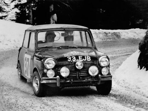 Paddy Hopkirk at the Monte Carlo Rally