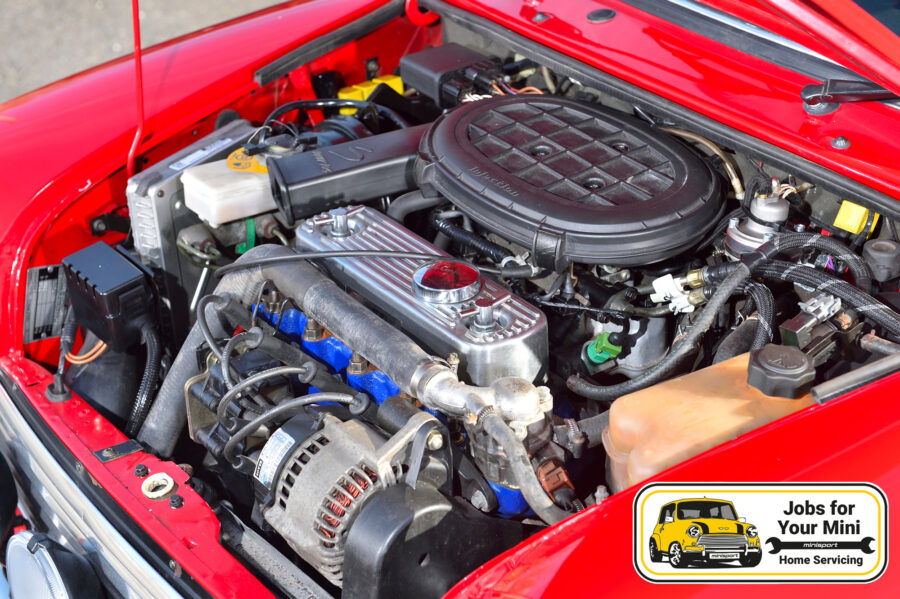 Classic mini engine servicing