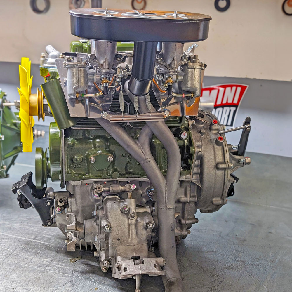 A built Mini Cooper Engine.