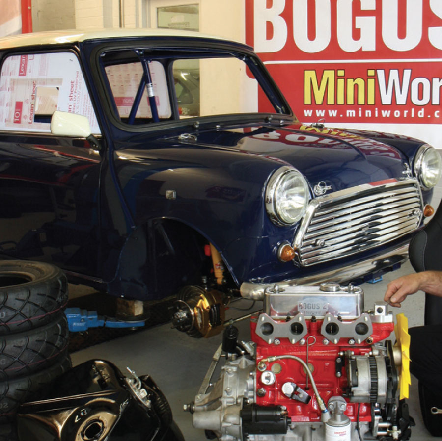 Bogus 2 at Mini Sport with the engine.