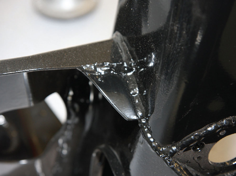 An Additional fillet on a front mini subframe