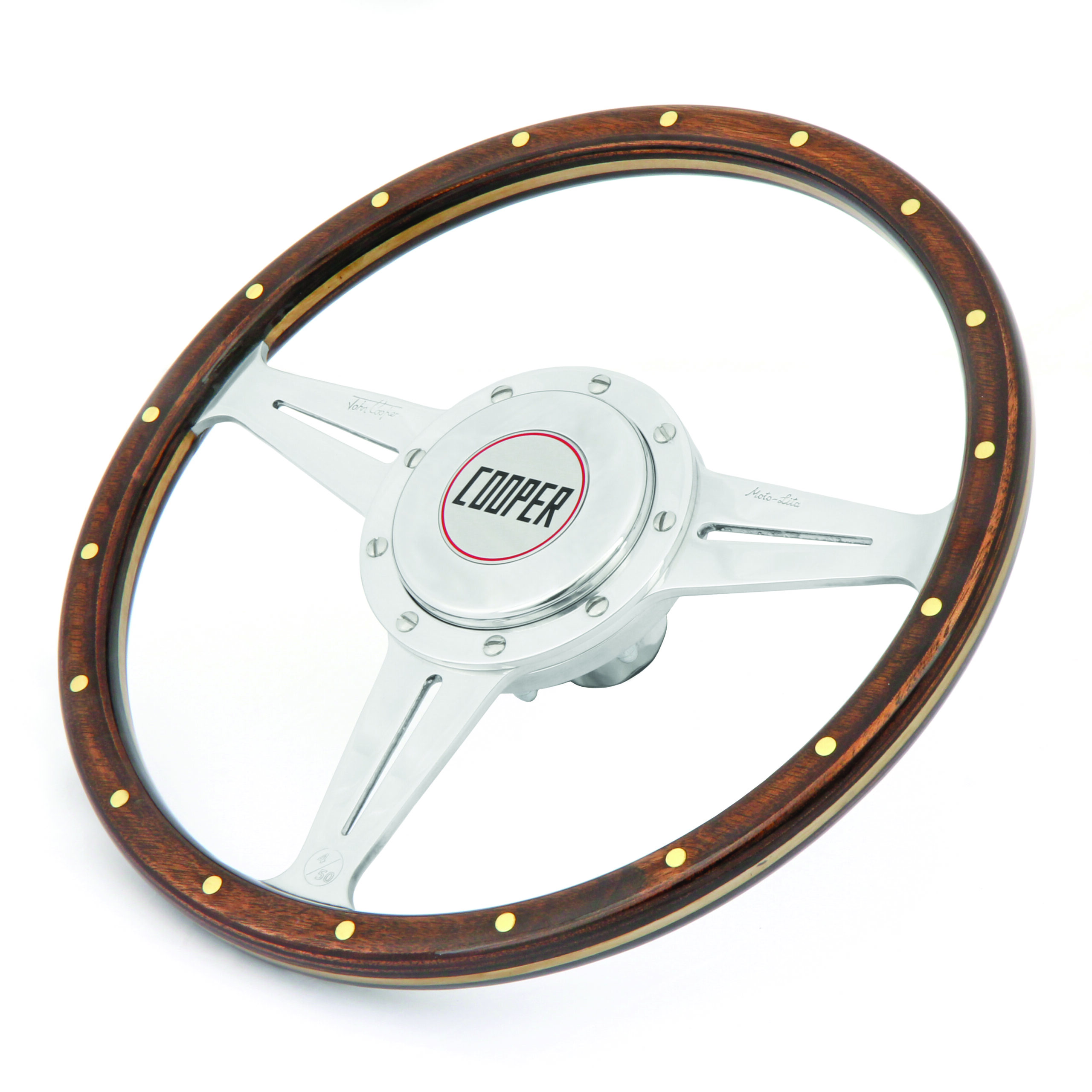 Mk1 Mini Cooper style wooden style steering wheel