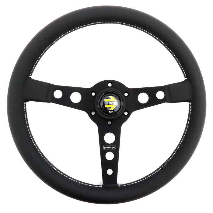 Momo Prototipo Classic Mini Steering wheel with black spokes