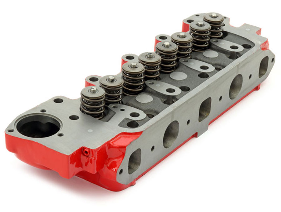 red classic mini cylinder head