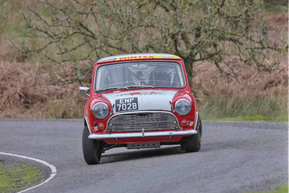 clive king at dixies rally red classic mini