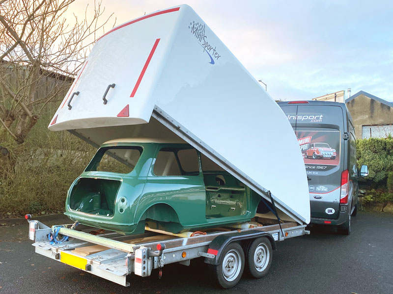 mini-mk1-bodyshell-trailer-arrival