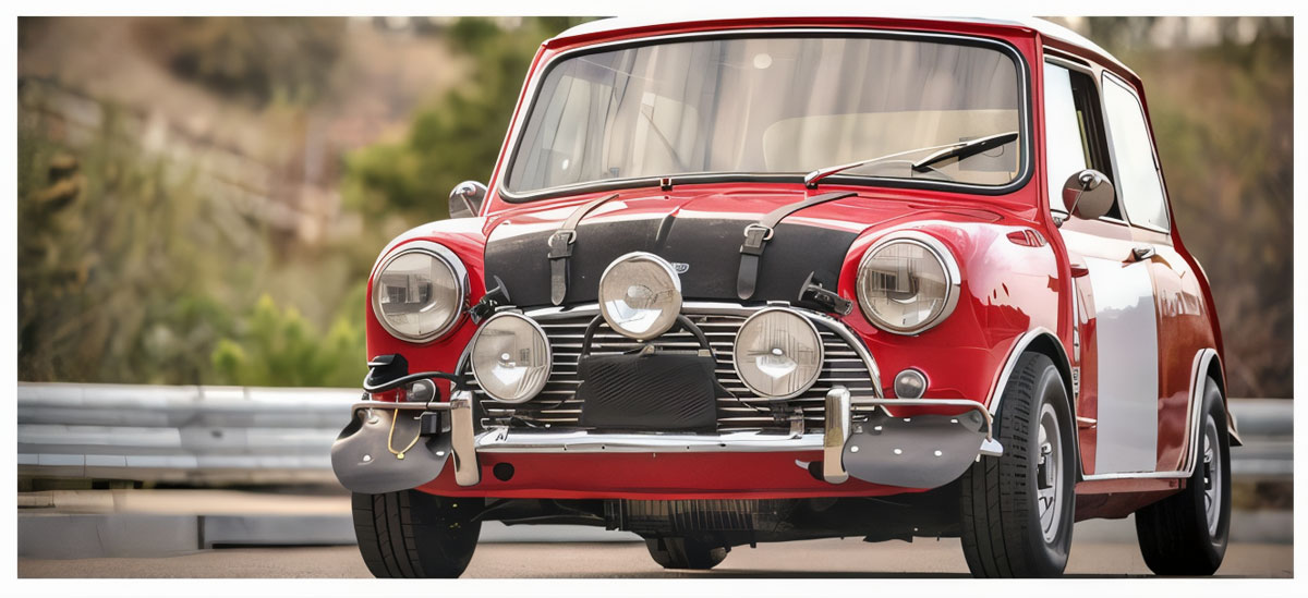 Red classic mini mote carlo version