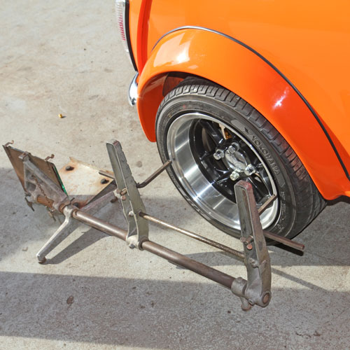 Tyre alignment on classic mini